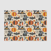 Modern Geometric Halloween Tissuepapier (Voorkant)