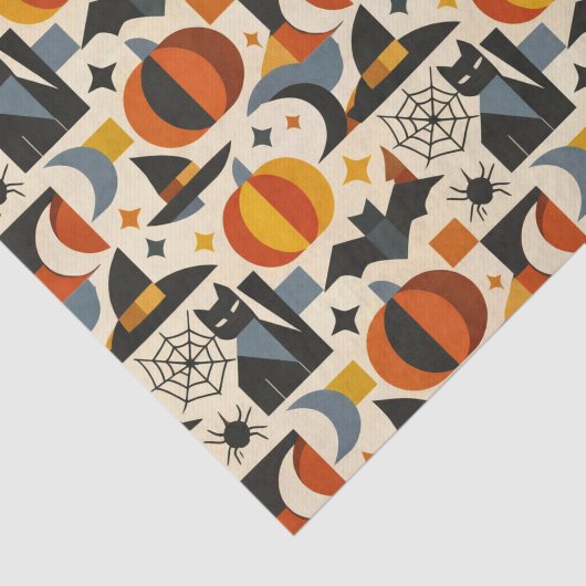 Modern Geometric Halloween Tissuepapier (Detail)
