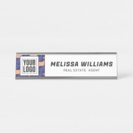 Modern Geometric Interlocking Pattern Bureau Naambordje