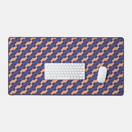 Modern Geometric Interlocking Pattern  Bureaumat (Keyboard & Muis)