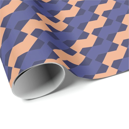 Modern Geometric Interlocking Pattern  Cadeaupapier (Rol Hoek)
