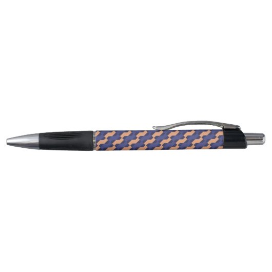 Modern Geometric Interlocking Pattern Custom Pen (Bovenkant)