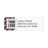 Modern Geometric Interlocking Pattern Etiket (Voorkant)