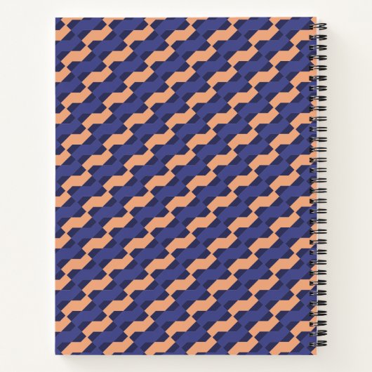Modern Geometric Interlocking Pattern  Notitieboek (Achterkant)