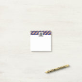 Modern Geometric Interlocking Pattern Post-it® Notes (Op bureau)