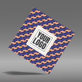 Modern Geometric Interlocking Pattern Square Vierkante Visitekaartje