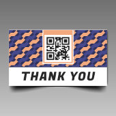 Modern Geometric Interlocking Pattern Thank You Informatiekaartje