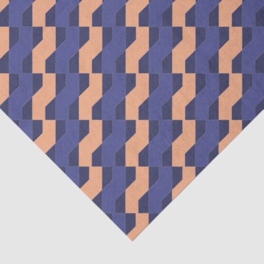 Modern Geometric Interlocking Pattern Tissuepapier (Detail)