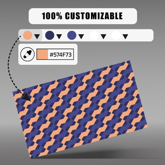 Modern Geometric Interlocking Pattern  Visitekaartje