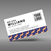 Modern Geometric Interlocking Pattern Visitekaartje