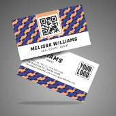 Modern Geometric Interlocking Pattern Visitekaartje