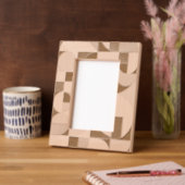 Modern Geometric Laser Etched Wood Picture Frame – Gegraveerde Lijstjes (Links)