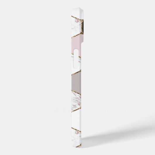 Modern Geometric Marble Hexagon Pattern Case-Mate iPhone Case (Achterkant / Rechts)