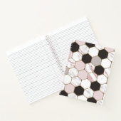 Modern Geometric Marble Hexagon Pattern Notitieboek (Binnen)