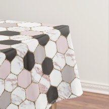 Modern Geometric Marble Hexagon Pattern