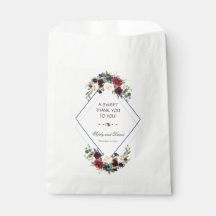 Modern Geometric Merlot Navy Blue Floral DANK JE