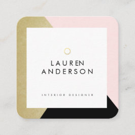 Modern Geometric Minimalist Designer Visitekaartje