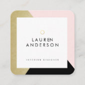 Modern Geometric Minimalist Designer Visitekaartje (Voorkant)