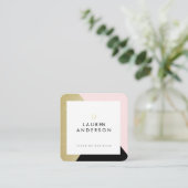 Modern Geometric Minimalist Designer Visitekaartje (Staand voorkant)