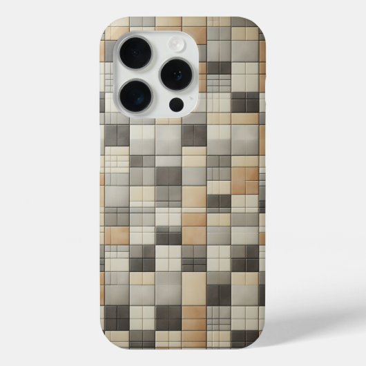 Modern Geometric Mosaic Tiles Case - Multi-sized  (Achterkant)