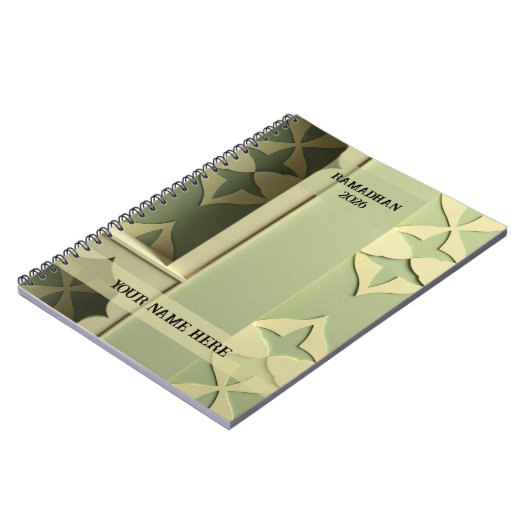 Modern Geometric Muslim Notitieboek (Linkerzijde)