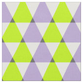 Modern Geometric Paars Green Triangles Pattern Stof (Close Up)