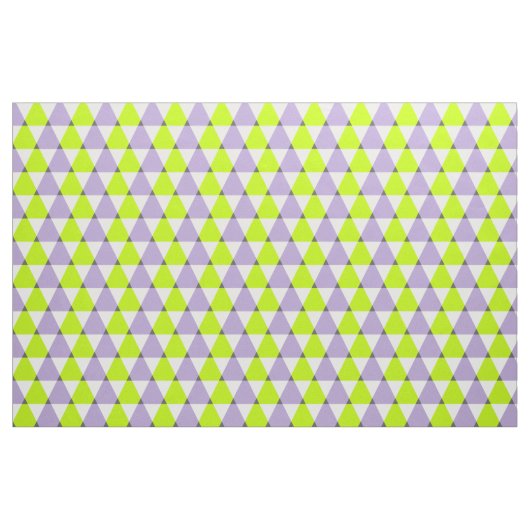 Modern Geometric Paars Green Triangles Pattern Stof (Fat Quarter)