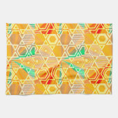 Modern Geometric Pastel Vintage Kitchen Towel Theedoek (Horizontaal)
