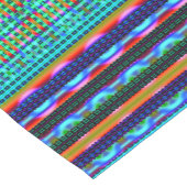 Modern Geometric Pastel Vintage  Korte Tafelloper (Hoek)