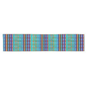 Modern Geometric Pastel Vintage  Korte Tafelloper (Horizontaal)