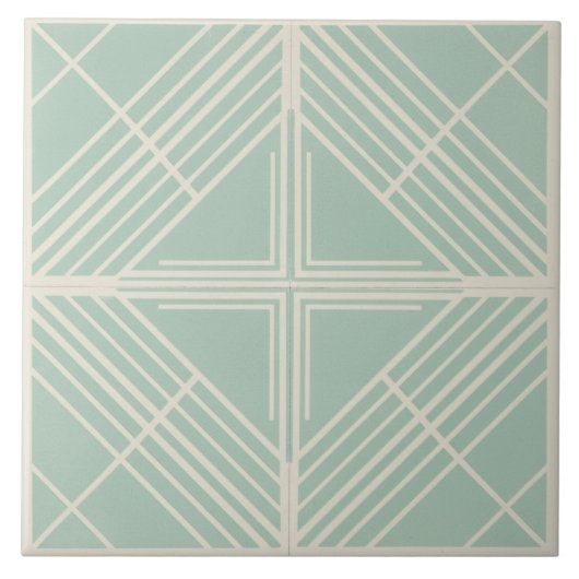 Modern Geometric Pat#7 Sea Green ID1078 Tegeltje (Voorkant)