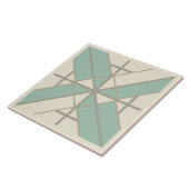 Modern Geometric Pat#8 Sea Green ID1192 Tegeltje (Zijkant)