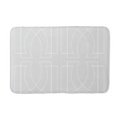 Modern Geometric Pattern Chic Grey Badmat (Voorkant)