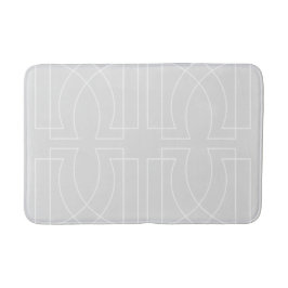 Modern Geometric Pattern Chic Grey Badmat