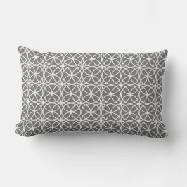 Modern Geometric Pattern Grey Kussen