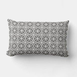 Modern Geometric Pattern Grey Kussen