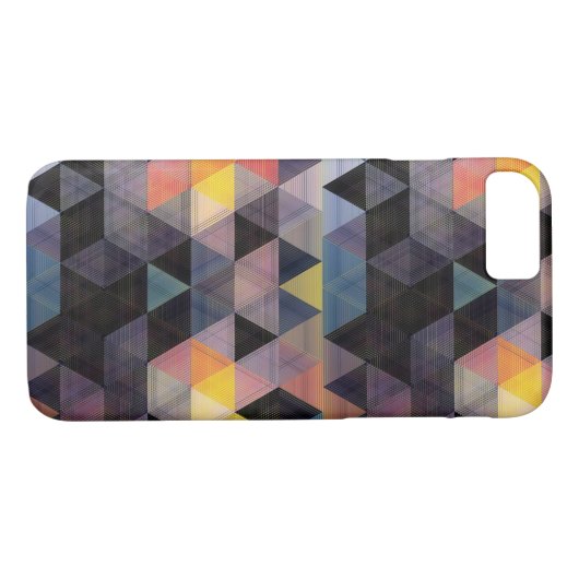 Modern Geometric Pattern iPhone 7 hoesje (Achterkant (Horizontaal))