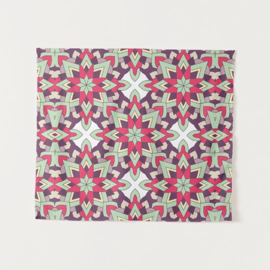 Modern Geometric Pattern – Minimal Color  Wandkleed (Voorkant (horizontaal))