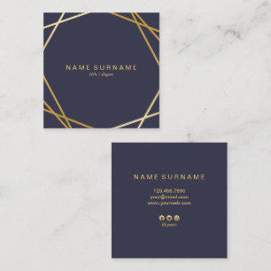 Modern Geometric Pattern Square Visitekaartje