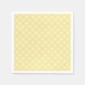 Modern Geometric Pattern Sunny Pastel Yellow Servet (Voorkant)