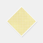 Modern Geometric Pattern Sunny Pastel Yellow Servet (Hoek)