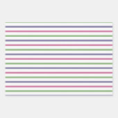 Modern geometric patterns in blue, green, purple inpakpapier vel (Voorkant)