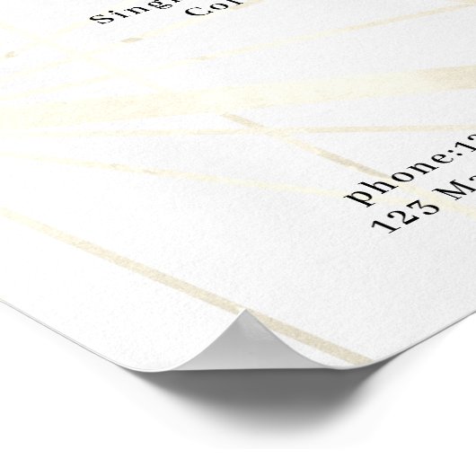 Modern Geometric Price List Poster (Hoek)