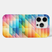 Modern Geometric Prism Phone Case Colorful Diagona (Achterkant (horizontaal))