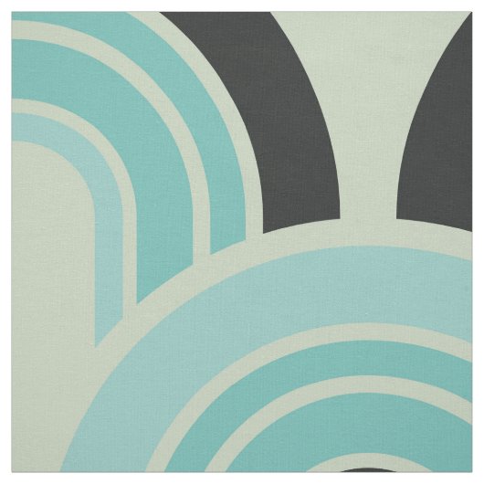 Modern Geometric Retro Fifties Patroon Stof (Swatch)