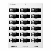 Modern Geometric Return Address Label (Full Sheet)