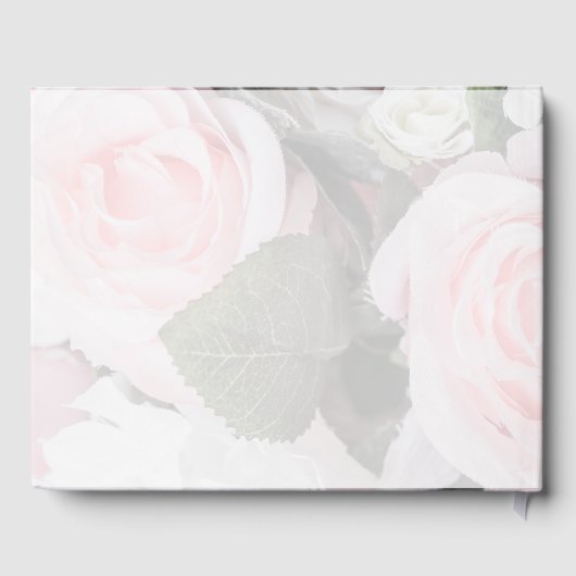 Modern Geometric Roses Wedding Guest Book Gastenboek (Achterkant)