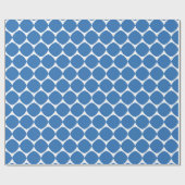 Modern Geometric Shapes Pattern in Blue Cadeaupapier (Vlak)