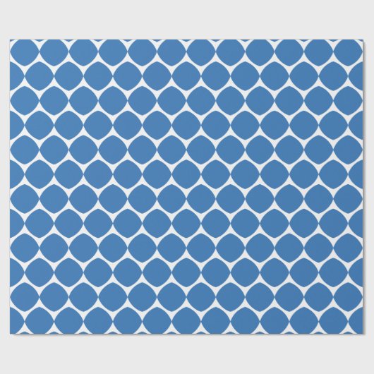 Modern Geometric Shapes Pattern in Blue Cadeaupapier (Vlak)