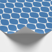 Modern Geometric Shapes Pattern in Blue Cadeaupapier (Hoek)